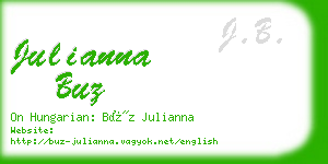 julianna buz business card